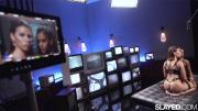 Скриншот №8 для [Slayed.com] Adriana Chechik & Scarlit Scandal (Adriana Chechik & Scarlit Scandal On Set (The making of "Surveillance" - Behind The Scenes - BTS)) [2021-09-17, Brunette, BTS, Girl/Girl, Making Of, Natural Tits, 2160p]