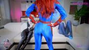 Скриншот №1 для [Manyvids.com] Purple Bitch, Amber Hallibell, Sia Siberia - 3some lesbian Spiderman (17-06-2021) [Lesbian, Strap-On, Anal, Cosplay, Costumes, Dildo, Threesome, 2160p]