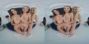 Скриншот №1 для [VirtualTaboo.com] Ariana Van X & Kylie Green & Lika Star (Pajamas Party / 21.10.2021) [2021 г., Big ass, Blonde, Brunette, Masturbation, Natural tits, Shaved pussy, Small tits, Teen, VR, 7K, 3630p] [Oculus Rift / Vive]