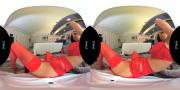 Скриншот №1 для [VRHush.com] Brandy Aniston - From the Vault: My Feet Or My Pussy [2021-11-15, Hardcore, Blowjob, Big Tits, Brunette, Lingerie, Facial, Cum Swallow, Heels, POV, VR, 2K, 1440p] [PlayStation VR]