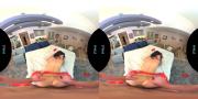 Скриншот №3 для [VRHush.com] Brandy Aniston - From the Vault: My Feet Or My Pussy [2021-11-15, Hardcore, Blowjob, Big Tits, Brunette, Lingerie, Facial, Cum Swallow, Heels, POV, VR, 2K, 1440p] [PlayStation VR]