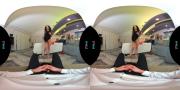 Скриншот №1 для [VRHush.com] Brandy Aniston - From the Vault: My Feet Or My Pussy [2021-11-15, Hardcore, Blowjob, Big Tits, Brunette, Lingerie, Facial, Cum Swallow, Heels, POV, VR, 6K, 2880p] [Oculus Rift / Vive]