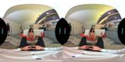 Скриншот №1 для [VRHush.com] Brandy Aniston - From the Vault: My Feet Or My Pussy [2021-11-15, Hardcore, Blowjob, Big Tits, Brunette, Lingerie, Facial, Cum Swallow, Heels, POV, VR, 8K, 3840p] [Oculus Rift / Vive]