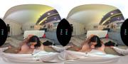 Скриншот №2 для [VRHush.com] Brandy Aniston - From the Vault: My Feet Or My Pussy [2021-11-15, Hardcore, Blowjob, Big Tits, Brunette, Lingerie, Facial, Cum Swallow, Heels, POV, VR, 8K, 3840p] [Oculus Rift / Vive]