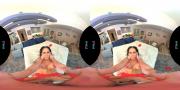 Скриншот №3 для [VRHush.com] Brandy Aniston - From the Vault: My Feet Or My Pussy [2021-11-15, Hardcore, Blowjob, Big Tits, Brunette, Lingerie, Facial, Cum Swallow, Heels, POV, VR, 8K, 3840p] [Oculus Rift / Vive]