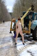 Скриншот №3 для [Nude-in-russia.com] 2022-02-15 Atisha - Tractor Belarus [Exhibitionism] [2700*1800, 30]