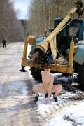 Скриншот №5 для [Nude-in-russia.com] 2022-02-15 Atisha - Tractor Belarus [Exhibitionism] [2700*1800, 30]