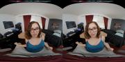 Скриншот №1 для [VRHush.com] Leana Lovings - Just Another Step [2022-02-28, Hardcore, Blowjob, Handjob, Natural Tits, Glasses, Facial, Petite, Swallow, POV, VR, 8K, 3840p] [Oculus Rift / Vive]