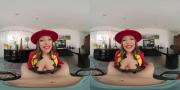 Скриншот №4 для [VRCosplayX.com] April Olsen (Where is Carmen Sandiego? A XXX Parody / 07.04.2022) [2022 г., Doggystyle, Videogame, Blowjob, Fucking, Teen, Brunette, Cum On Body, Villain, TV Show, 180, VR, 7K, 3584p] [Oculus Rift / Vive]