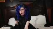 Скриншот №5 для [ManyVids.com] JadeSkye (aka elunaxc) (JadeSkye Goth Lolita) [2021-02-16, Solo, Orgasm, Teen, Goth Girl, Lingerie, Masturbate, Goth Erotic, Dildo, Sex Toys, Vibrator, Blue Hair, 1080p]