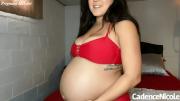 Скриншот №1 для [Manyvids.com] Cadence Nicole - 33 Weeks Preggo Red Bikini JOI Strip [2021 г., pregnant, solo, 1080p, WEB-DL]