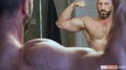 Скриншот №3 для [FamilyDick.com / SayUncle.com] Shaving That Muscled Body (Rob Quin, Muscled Madison) [2023 г., Anal Sex, Bareback, Blowjob, Creampie, Muscles, Big Dick, Older/Younger, 1080p]